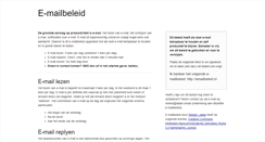 Desktop Screenshot of emailbeleid.nl